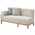 Wasserabweisender Sofabezug, L-förmig, ideal für Haustiere und Kinder, maschinenwaschbar, für 3-Sitzer, 2-Sitzer und Sessel, Khaki 70x180 cm