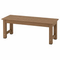 Wetterfeste 2-Sitzer Gartenbank aus HIPS, Holzoptik, robust bis 360 kg, ideal für Garten & Park