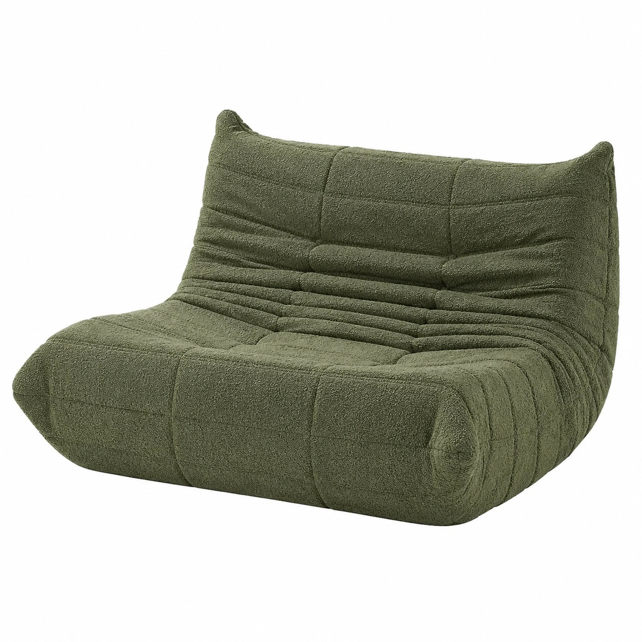 Riesiges Beanbag-Sofa aus Teddy-Fleece, ideal zum Lesen und Entspannen